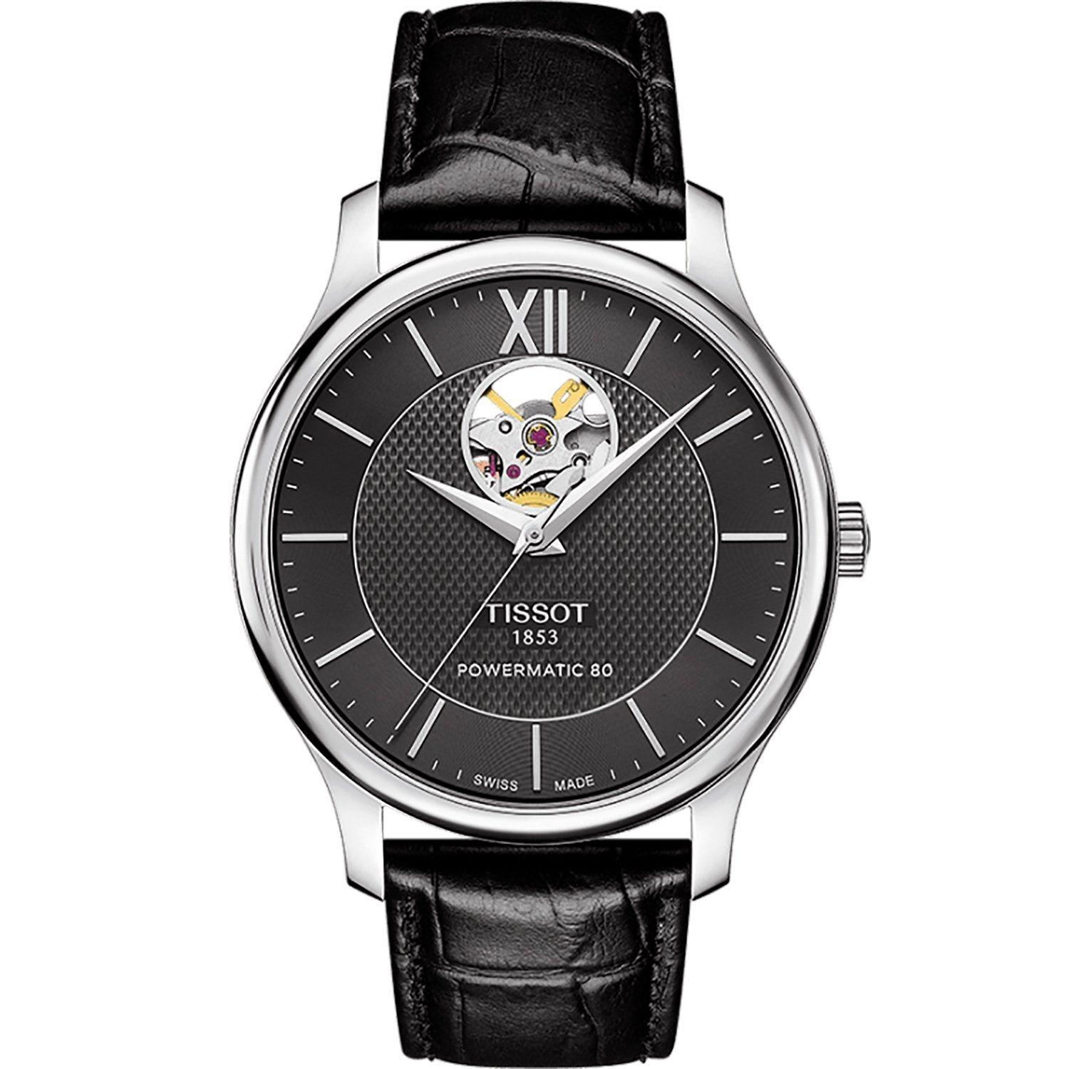 Montre Tissot Tradition Powermatic 80 open heart Rakuten