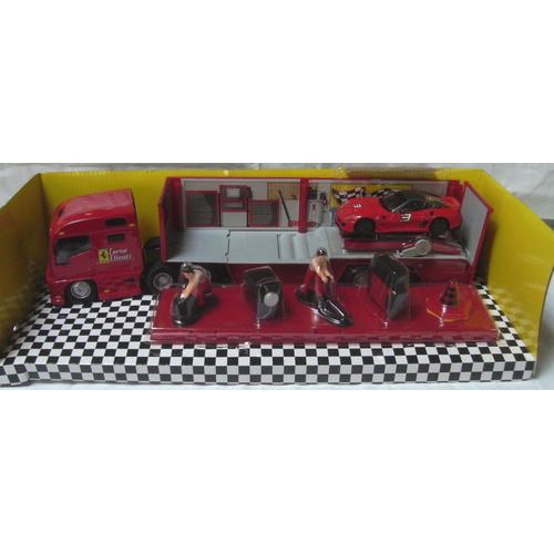 1:43,ferrari,599 Xx Numero 3 Rouge,burago,collection Race & Play Dans Sa  Boite Diorama Garage Mecano Materiel D'origine -  Norway