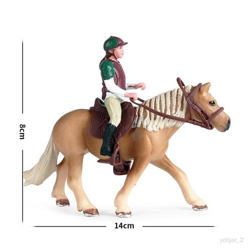 Modèle Animal En Pvc Avec Selle, Petite Figurine De Cheval Pour Les Enfants Stylec