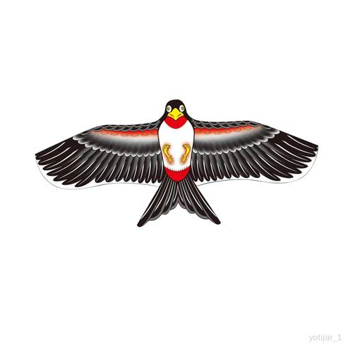 Cerf-Volant D'oiseaux Pour Débutants, Enfants Et Adultes, 62,99 Pouces De Forme D'hirondelle Rouge