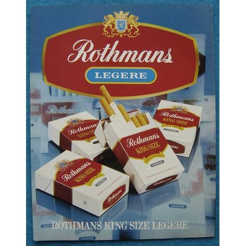 Publicité Papier - Cigarettes Rothmans De 1981