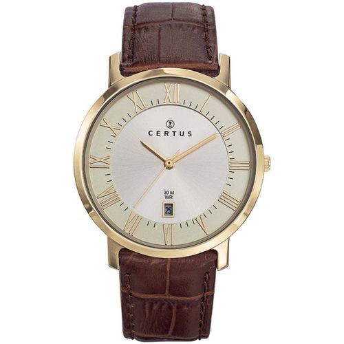 Montre Certus En Cuir Marron