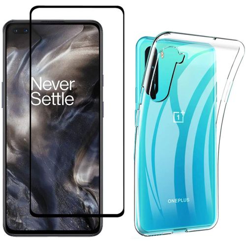 Protection Intégrale 360 Degres Oneplus Nord : Coque Gel De Protection En Tpu Invisible Arrière Transparente Et Protection Écran Full Cover Noir New One Plus Nord - Accessoires Pochette Case