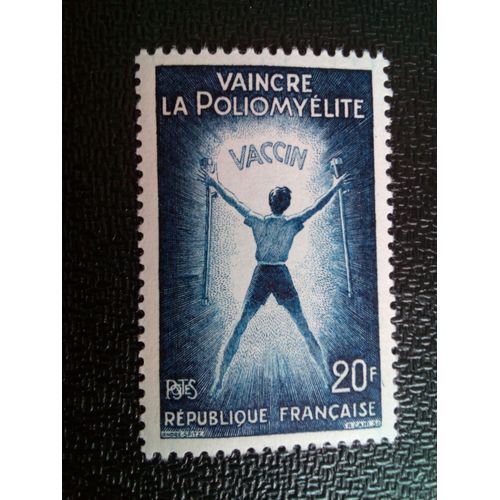 Timbre France Yt 1224 Vaccination Contre La Polio 1959 ( 10804 )
