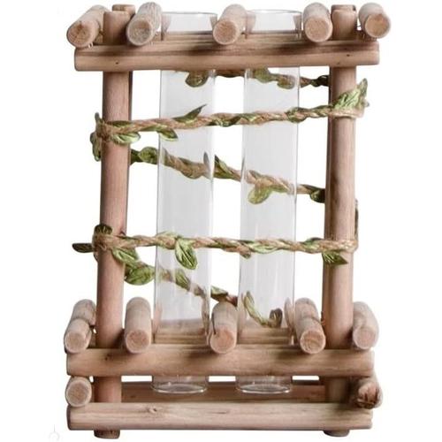 A Pots De Fleurs Suspendus Plante En Bois Massif Plante Verte Vase En Bois Hydroponique Meuble Tv Nordique Bureau Petit Support De Fleur Décoration De Table Dispositif De Fleur Pots De Fleurs (Color :