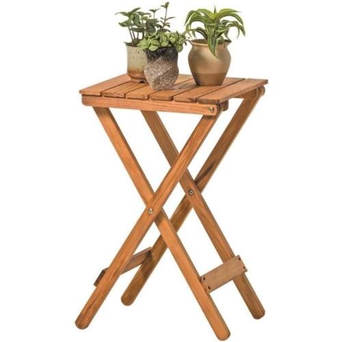 Stand De Fleur Balcon Bois Solide Pliant Plant Pot Pot Pot De Pot De Porte-Fleur Intérieurs Et Extérieurs Rdz