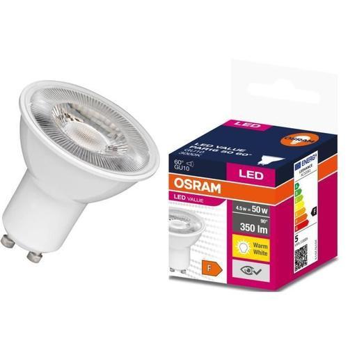 Ampoule Led Value Par16 Gu10 4,5w =50w 3000k 350lm 60° Osram