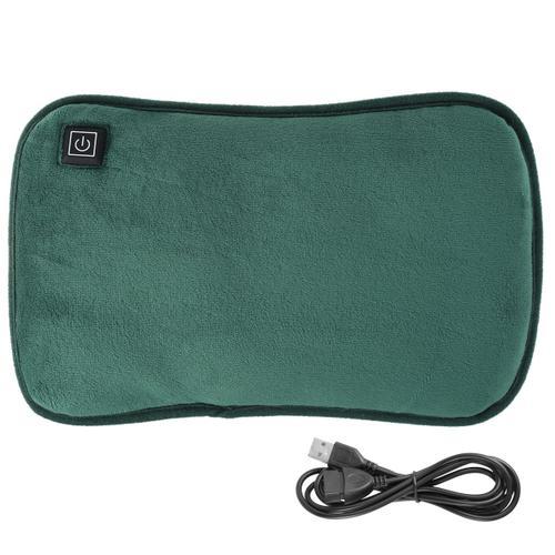 Bouillotte électrique aste USB, sac à eau chaude avec housse en peluche, chauffe-mains et pieds portables