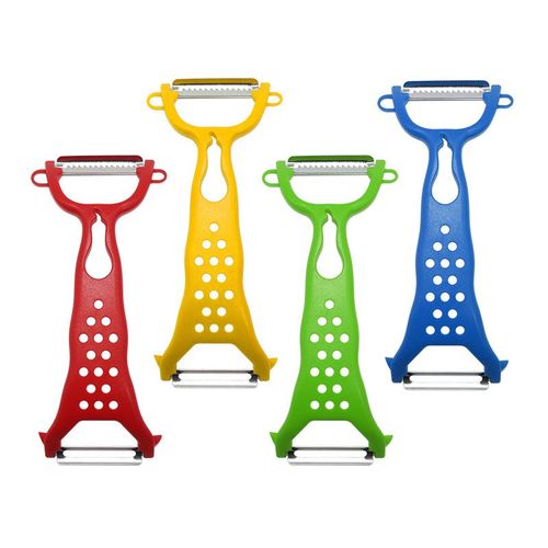 Râpe Et Éplucheur Multifonctions Pour Légumes Et Carottes, Gadgets De Cuisine, Couteau D'office Pour Fruits, Outils À Double Tête, 1 Pièce