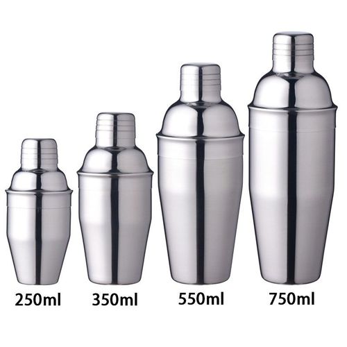 Shaker À Cocktail En Acier Inoxydable, 250/350/550/750ml, Pour Centre Commercial, Vin, Martini, Style Boston, Outils De Bar Et Ix, 1 Pièce