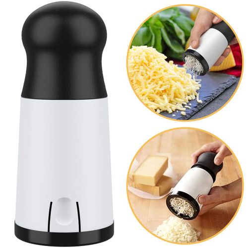 Râpe À Fromage À Main En Acier Inoxydable, Broyeur De Qualité Supérieure, Pour Aliments Au Beurre, Avec 2 Lames