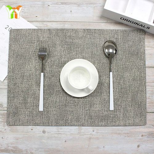 Napperon De Table En Cuir Pu, Tapis De Vaisselle, Imperméable À L'eau, Isolation Thermique, Antidérapant, Doux, Noir, Brun, Pour Bol, Lavable