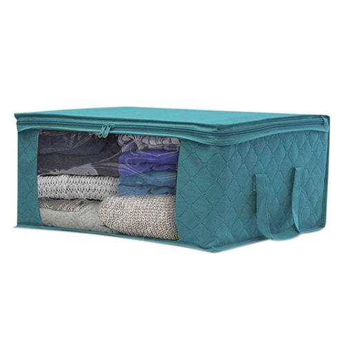 Sac de rangement Non tissé pour vêtements, couette pliante, anti-poussière, boîte de finition d'armoire, fournitures de rangement à domicile, sacs d'espace organisateur