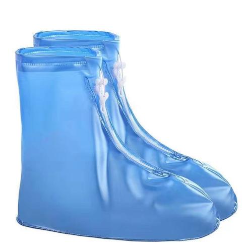 Couvre-Chaussures En Pvc Réutilisable Avec Couche Imperméable Interne, Couvre-Bottes De Rinçage Pour Chaussures Plates Et De Pluie, Hommes Et Femmes