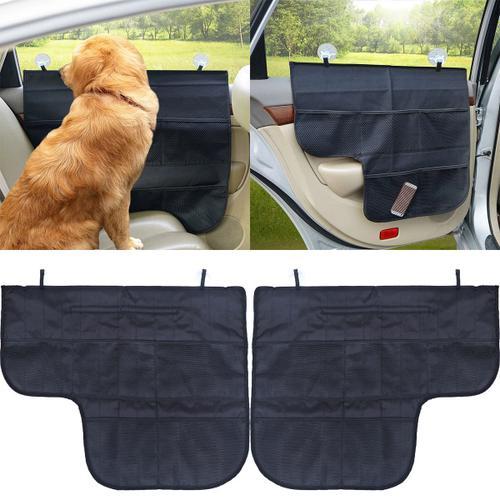 Protecteur De Porte De Voiture Pour Animaux De Compagnie, 2 Pièces, Anti-Rayures, Couverture De Porte De Voiture Pour Chien, Imperméable, Tissu Oxford, Protection De Porte De Véhicule, Côté Intérieur