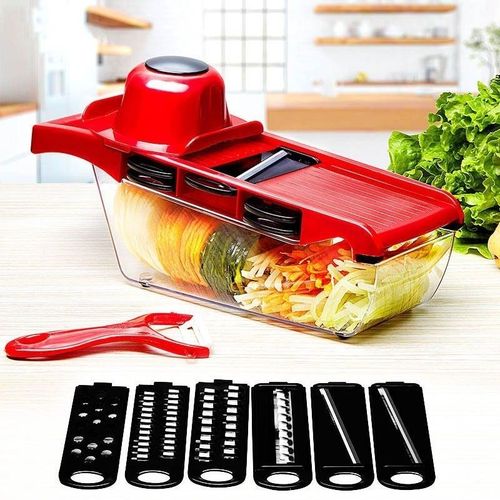 Râpe Pour Couper Légumes Et Fruits, Trancheur, Éplucheur, Carotte, Multi, Gadget, Outil De Découpe, 6 En 1