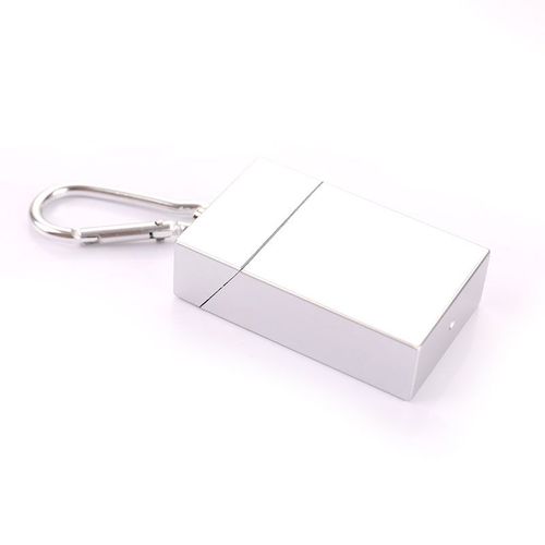 Cendrier de poche portable avec couvercle, porte-clés, mini cendrier en métal, mode