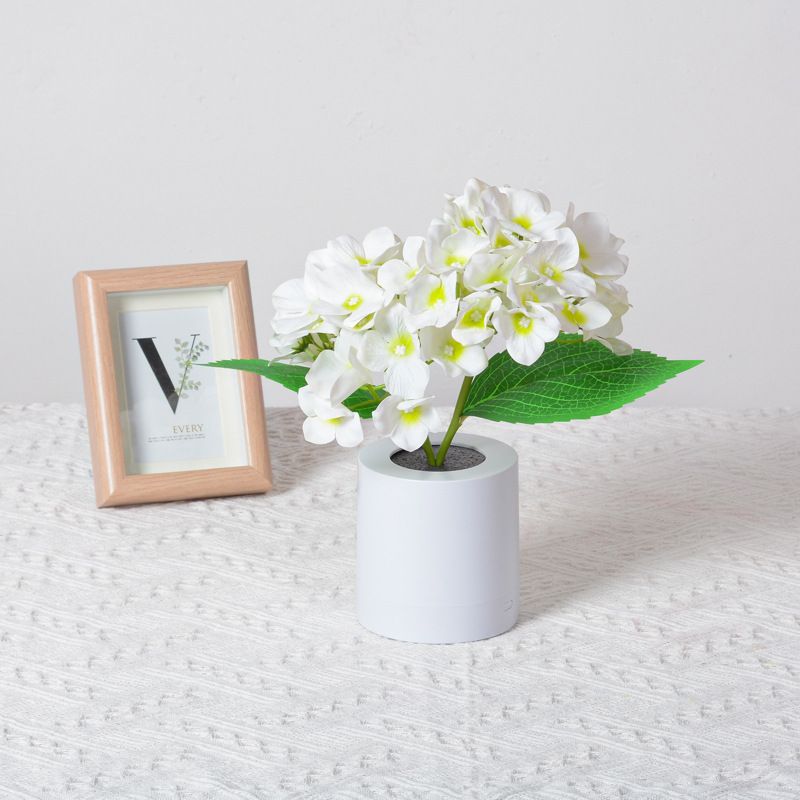 Hortensia ¿ Veilleuse Led En Forme De Bouquet, Décoration Créative Pour Chambre À Coucher, Cadeau D'anniversaire Pour Fille, Lampe De Décoration Pour La Maison