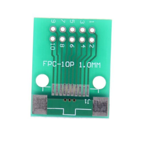 Adaptateur de connecteur à pas de 0.5mm 10 broches vers un trou traversant de 2.54mm ou 1.00 pouces, carte PCB DIP, câble FPC FFC