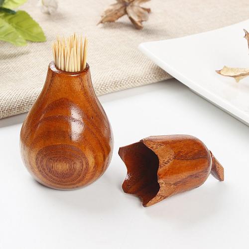 Pot À Épices Style Aubergine, Porte-Cure-Dents, Sucrier Jujube, Boîte De Rangement De Sel En Bois Avec Couvercle, Accessoires D'outils De Cuisine, 5 Pièces