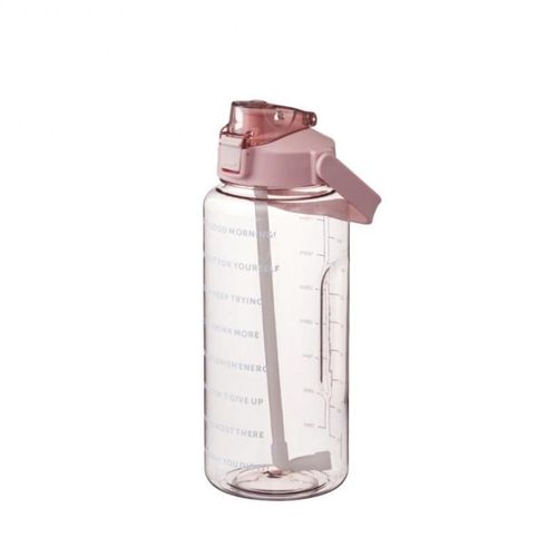 Bouteille D'eau De Grande Capacité En Plastique, 2l, Avec Paille, Sans Bpa, Pour Le Sport, La Course À Pied