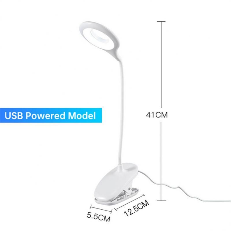 Lampe De Bureau Portable À 3 Niveaux De Gradation, Lampe D'apprentissage À Col De Cygne, Lampe De Chevet Rechargeable Par Usb, Protection Des Yeux