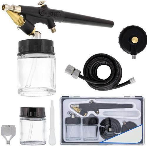 Kit De Mini Aérographe À Action Unique, Ensemble De Pinceaux À Air, Siphon, Odorà Peinture Rajeunissant, Tuyau De 22cc, Standardisation Des Émirats Arabes Unis, Passe-Temps De Maquillage, 138mm, 0.8 