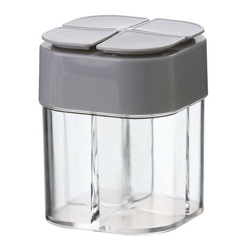 Pot D'assaisonnement De Camping 4 En 1 Avec Distributeur Transparent D'épices, 4 Compartiments Pour La Cuisson Du Barbecue, Sel Et Belle Shaker, Nouveauté 2023