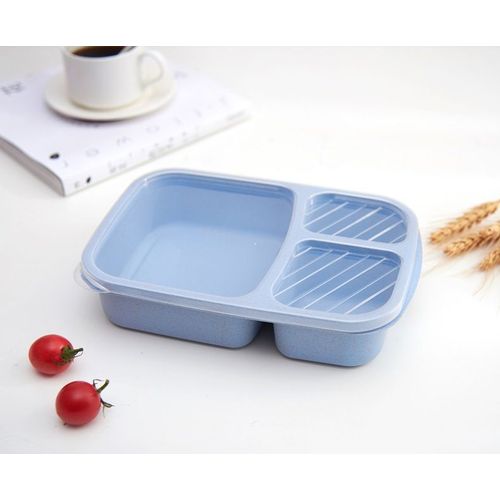 Boîte À Lunch Avec Couvercle Pour Enfants, 3 Compartiments, Matériau Sain, Portable, Fruits, Récipient De Stockage Des Aliments, 2023