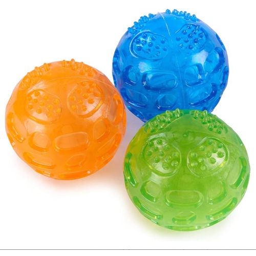 Balle Chien Sonore Lot De 3 Balle Chien Eau Flottante, Balle Couineuse Pour Chien Indestructible Rebondissante Pour Entraînement