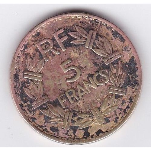 France 5 Francs (Bronze-Alu) 1946 Lavrillier