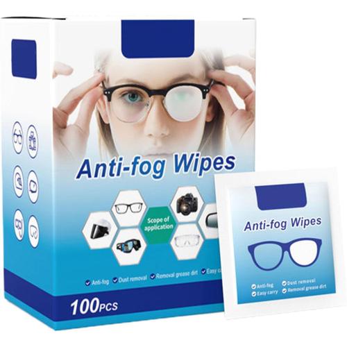 Lingettes Lunettes Nettoyantes Multi Usages - Lunettes, Écran, Tablette, Smartphone, 100 Packs