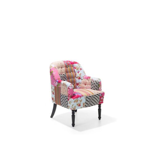Fauteuil Mandal Tissu Rose