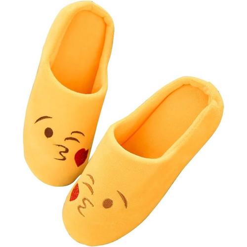 Chaussons D'hiver Pantoufles En Peluche Maison Pantoufles Drôles Pour Homme Femme