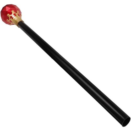 Sceptre Royale Pour Les Garçons De Princesse Habiller La Décor Ornement Cosplay D'enfant Halloween Accessoires De Costume De Maquillage Canne Magique Plastique Rouge