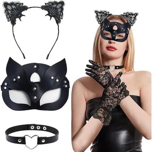 Costume Catwoman Pour Femme, Masque Catwoman, Masque Catwoman, Masque De Chat Pour Femme, Masque De Chat, Pour Carnaval, Saint-Valentin, Mascarade, Fête, Boîte De Nuit