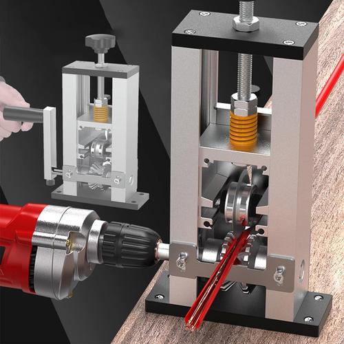 Dénudeur Câble, Mettre à Jour Dénudeur Fil Outil Dénudage Automatique Câbles 1 à 25 mm Manuel électrique Machine Dénuder Les Câbles Deux Modes Perceuse Machine à Dénuder Fils Alimentée Outil Dénudage