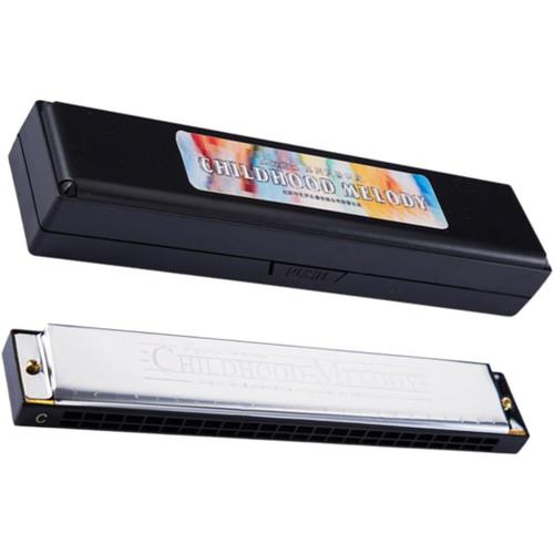 ... Instrument De Musique Enfant Harmonica Débutant Harmonica Polyphonique Harmonica 24 Trous Tonalité De Do Harmonica Accessoires Polyphonie Étudiant