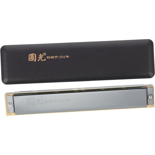 2 Pièces Harmonica Large 28 Trous Tonalité De Do Harmonica Jouets De Jeu Harpe De Blues Harmonica Débutant Harmonica Diatonique Cuivre Chromé Démodé Métal Hommes Et Femmes