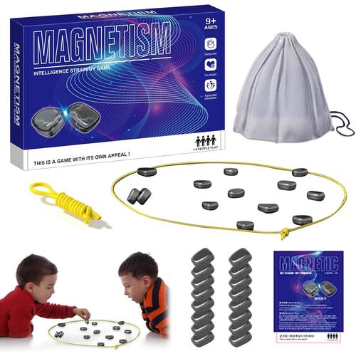 Jeu D'échecs Magnétique, Jeu De Société Éducatif D'échecs, Jeu Magnétique De Table, Jeu De Plateau En Pierre Magnétique,Portable Echiquier Magnetique Pour Famille Voyages Les Réunions De Famille