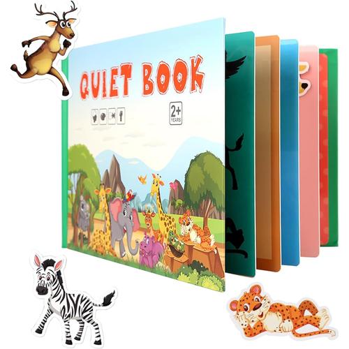 Montessori Quiet Book, Livre Calme Montessori Pour Tout-Petits, Livre Interactif Busy Book, Jouet Éducatif, Jeu De Réflexion, Livre De Jouets Éducatifs Pour Enfants À Partir De 3 Ans (B)