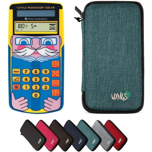 Turquoise. Turquoise. Pack économique : calculatrice TI Little Professor + étui de protection WYNGS turquoise