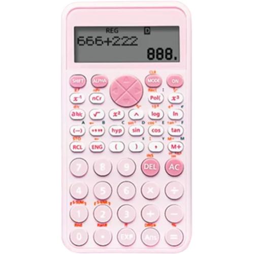 Pink Rose Pink Rose Calculatrice Scientifique,Graphiques Calculator,2 Lignes Calculatrice College pour Lycee, Numwork, Affaires, Financières,