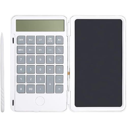 Calculatrice Scientifique De Charge Avec Tableau D'écriture Manuscrite, Étudiant En Comptabilité Approprié (Color : White, Size :