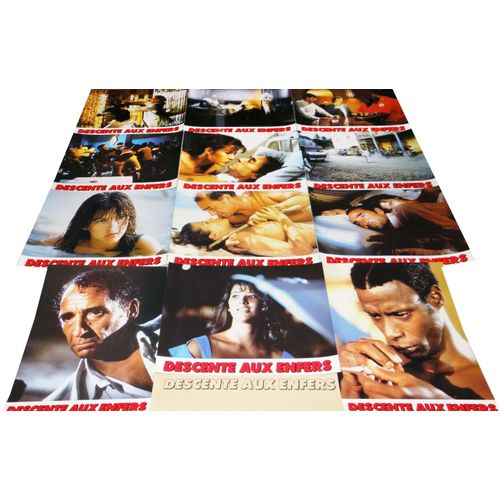 Descente Aux Enfers : Jeu Complet De 12 Photos D'exploitation Cinématographique Format 23,5x30 Cm De Francis Girod, Avec Claude Brasseur, Sophie Marceau, Betsy Blair, Hippolyte Girardot - 1986