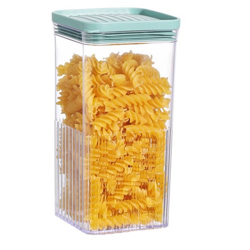 Boîte De Rangement Des Aliments De Cuisine Avec Couvercle, Organisateur Transparent Empilable