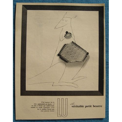 Publicité Papier - Biscuits Petit Beurre Lu De 1957