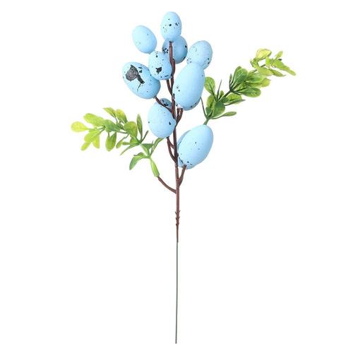 Oeuf de Pâques en mousse pour la décoration de la maison, fausse plante, peinture à faire soi-même, fleur colorée, branche d'arbre, faveurs de mariage