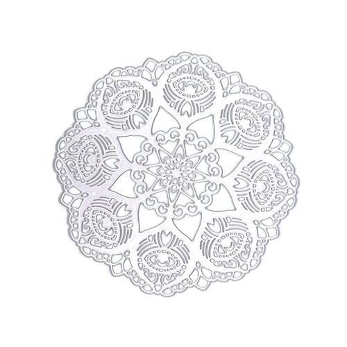 Matrices De Découpe En Métal, Pochoir Rond En Dentelle Fleur Mandala Ajouré, Bricolage, Scrapbooking, Outil De Gaufrage, Matrices De Découpe, Modèle D'album