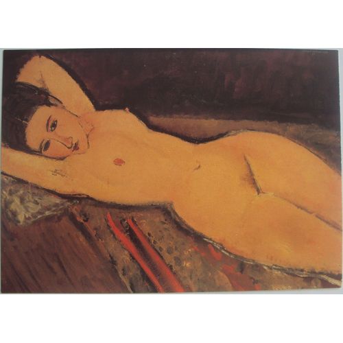 Suisse.. Martigny . Fondation Pierre Gianadda . Exposition Modigliani : Nu Couché,Les Bras Derrière La Tête.(1916) Fondation E.G. Bührle, Zurich